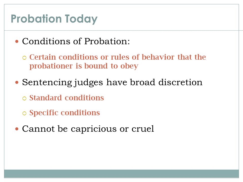 Probation FAQ